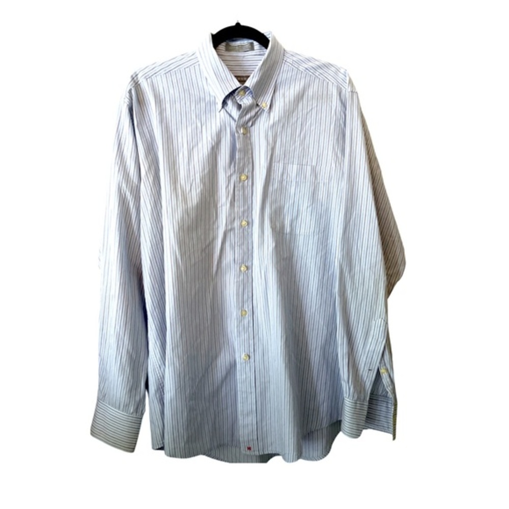 Hathaway men’s‎ dress shirt single needle tailoring Liberty Broadcloth Cotton